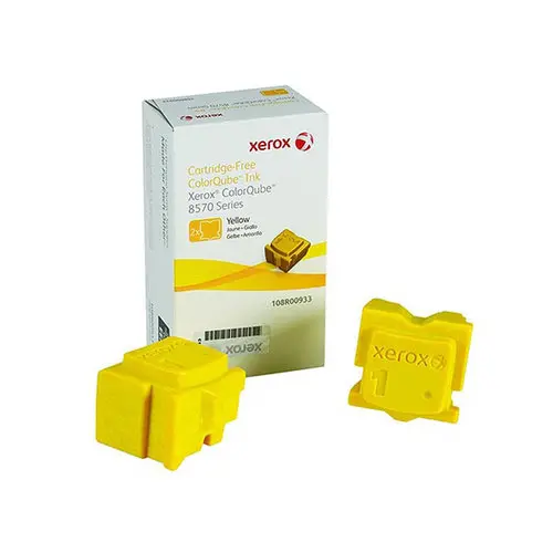 2 Blocs d'encre solide Phaser 8570 - Jaune - XEROX photo du produit