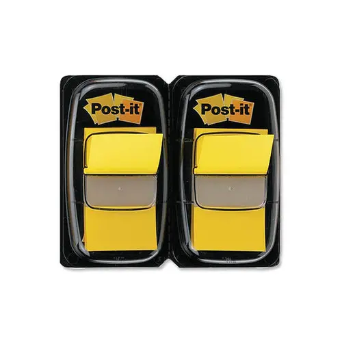 2 Distributeurs de marque-pages jaunes souples - Post-it photo du produit