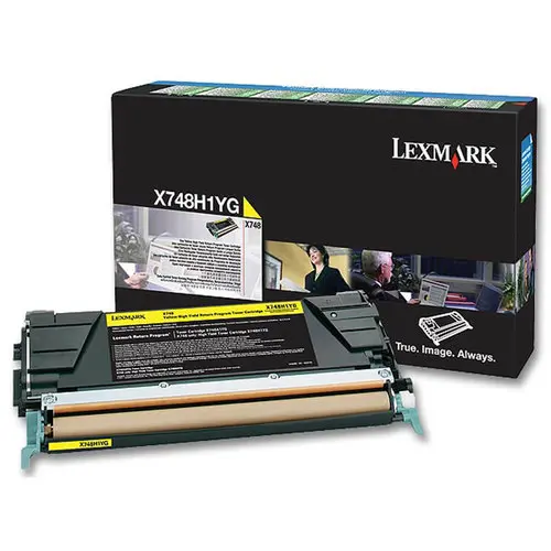 Toner LEXMARK jaune HC X748H1YG photo du produit