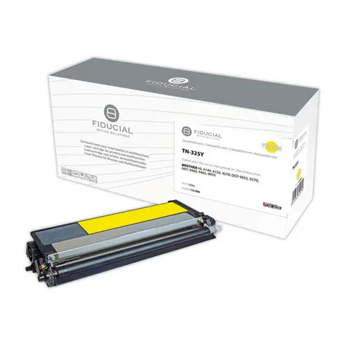 Toner remanufacturé éq. BROTHER TN-325Y - Haute capacité - Jaune photo du produit