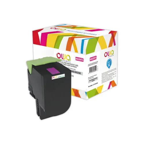 Toner éq. LEXMARK 80C2SME, LEXMARK 80C2SM0 - Magenta - OWA photo du produit