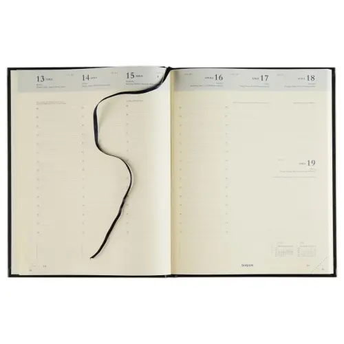 Agenda semainier  Concorde - 21x27cm - Noir - Janvier à décembre - BREPOLS photo du produit