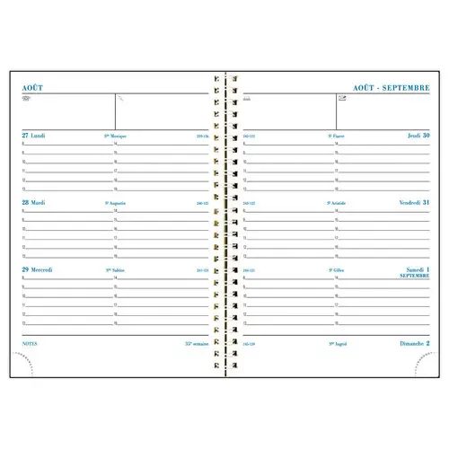 Agenda semainier Iderama - 14x18 cm - Turquoise - Septembre à septembre - EXACOMPTA photo du produit