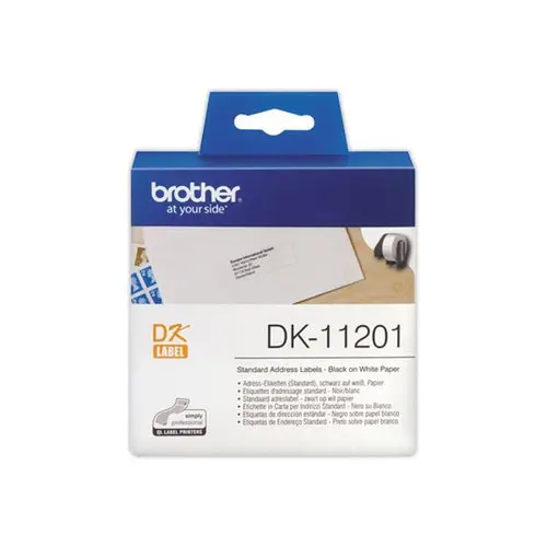 Rouleau d'étiquettes QL BROTHER 29x90mm 400 étiquettes DK11201 photo du produit