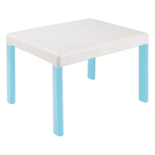 Table enfant ERGOS antibactérienne 100% polypropylène empilable T2 bleu clair photo du produit