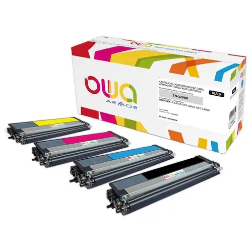 Toner éq. BROTHER TN-329Y - Haute capacité - Jaune - OWA photo du produit