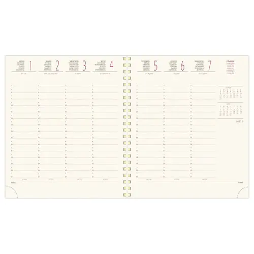 Agenda de poche Duo Kaa - 1 jour par page - 10 x 15 cm - disponible dans  différentes couleurs - Exacompta Pas Cher