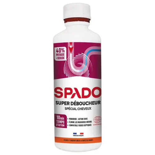 Déboucheur SPADO cheveux ecocert  500 ml photo du produit