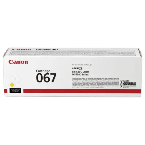 Toner CANON 067 Jaune photo du produit