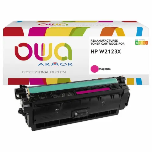 Toner OWA équivalent HP W2123X Magenta photo du produit