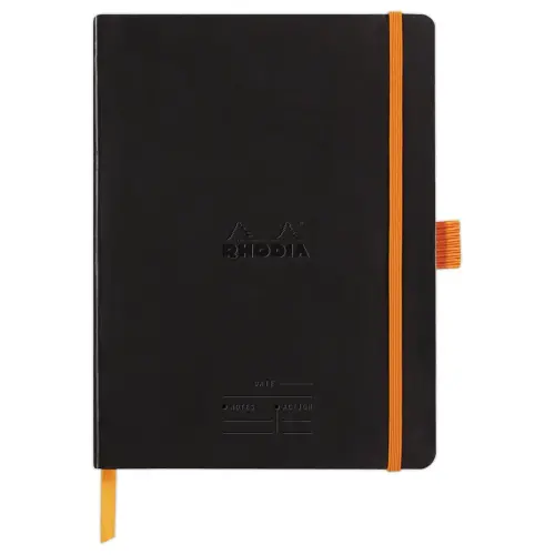 Carnet agenda perpetuel Meeting RHODIA16x21 cm Black photo du produit