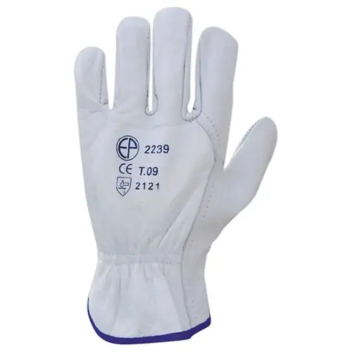 12 Gants de manutention lourde 357001E NATUREL ERGOS - Taille 12 - RG photo du produit