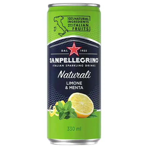 Canette 33 cl SAN PELLEGRINO Limone e Menta photo du produit