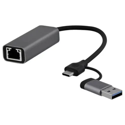 Adaptateur USB/RJ45 - 1GBPS - Gris photo du produit