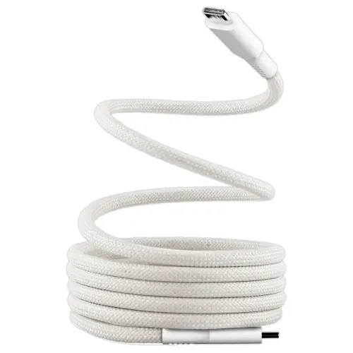 Câble  USB-C/USB-C magnétique - Blanc photo du produit