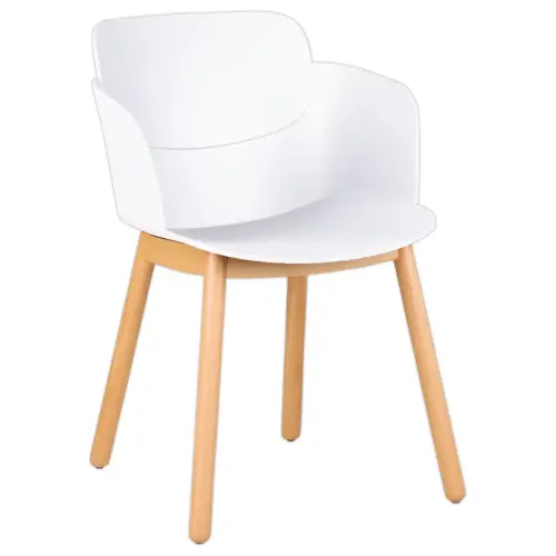 2 FAUTEUILS TULIPE BLANC MONTÉS photo du produit