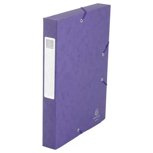 Boîte de classement Cartobox - Dos 4 cm - Violet - EXACOMPTA photo du produit