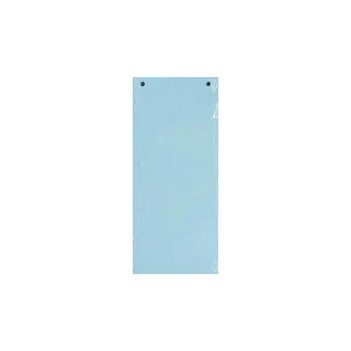 Paquet 100 fiches intercalaires horizontales unies perforées Forever - 105x240mm - Bleu clair - EXACOMPTA photo du produit