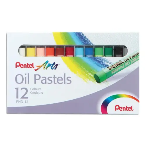 12 Pastels à l'huile - 8 mm - PENTEL photo du produit