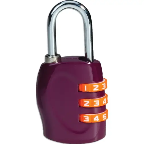 Cadenas à code - 3 chiffres - Violet - SIGN photo du produit