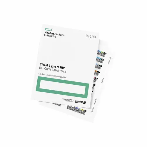 HPE Etiquettes Code Barr LTO8 (100 + 10) photo du produit