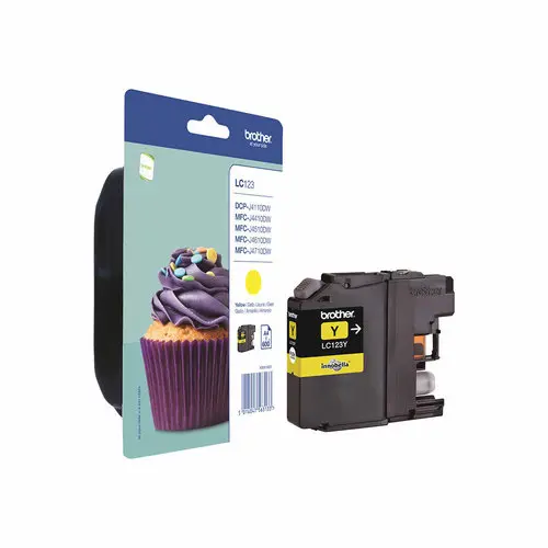 Brother LC123YBP Ink Jet Jaune Bulk photo du produit