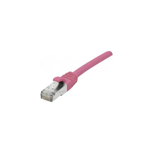 DEXLAN Cordon RJ45 categorie 6A S/FTP LSOH snagless rose - 7,5 m photo du produit