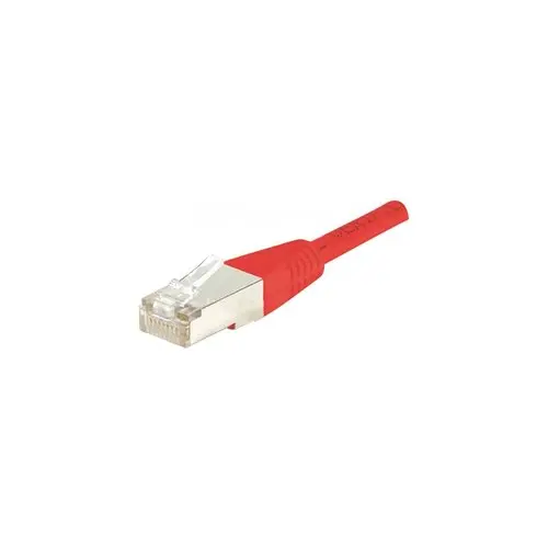 Cordon RJ45 categorie 5e F/UTP rouge - 0,15 m photo du produit