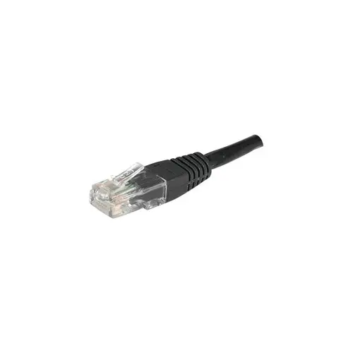 Cordon RJ45 categorie 6 U/UTP noir - 1 m photo du produit