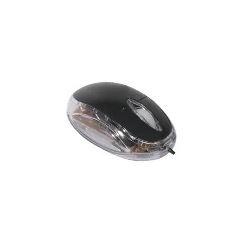 Mini souris optique lumineuse noire USB photo du produit