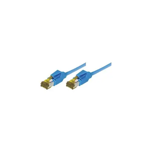 Cordon RJ45 sur cable categorie 7 S/FTPLSOH snagless bleu - 3 m photo du produit