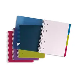 Clairefontaine Cahier Metric spirale 180 pages A5 Ligné Rouge