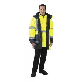 Parka jaune CERVIN 4 en 1 - Rétroréfléchissante - Taille L - RG photo du produit