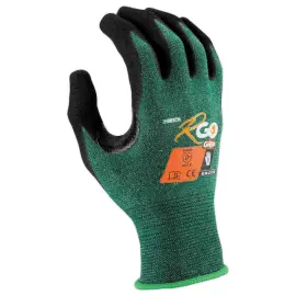 10 paires de gants J18 mousse nitrile - vert/noir - Taille 8 - RG photo du produit