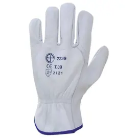 12 Gants de manutention lourde 357001E NATUREL ERGOS - Taille 8 - RG photo du produit