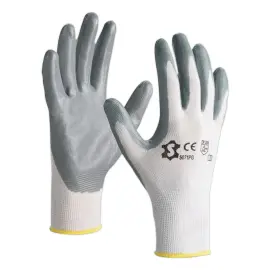 12 Gants de manutention en nylon Lycra - Jauge 15 - Taille 9 - RG photo du produit