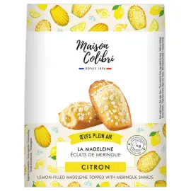 Madeleines coeur citron avec éclats demeringue - Maison colibri photo du produit