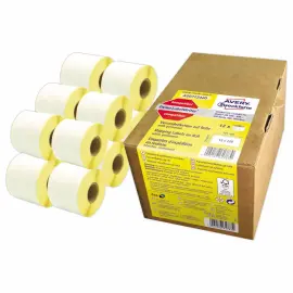 12 Rouleaux de 220 étiquettes blanches 101x54 mm pour DYMO LW 450 photo du produit