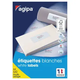 100 Planches d'étiquettes multiusages AVERY 70 x31 mm soit 2700 étiq/boîte photo du produit