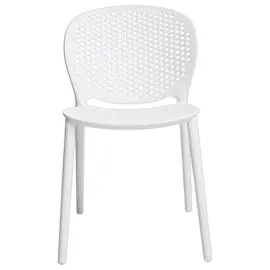 2 CHAISE INTERIEUR - EXTERIEUR POLYPRO BLANC photo du produit