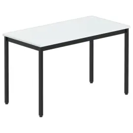 Table polyvalente rectangulaire 120 x 60 gris / noir occasion photo du produit