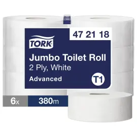 6 Maxi-bobines de papier toilette Jumbo Advanced - TORK photo du produit