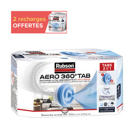 Boite de 4 Recharges pour absorbeur d'humidité Rubson Aero 360° photo du produit