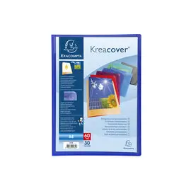 Protège-documents en polypropylène semi rigide Kreacover® Opaque 60 vues - A4 - Couleurs assorties - EXACOMPTA photo du produit