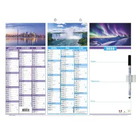 Calendrier 40x53 6 mois effaçable 6 mois - EXACOMPTA photo du produit