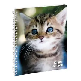 Cahier de textes Animaux spirale photo du produit