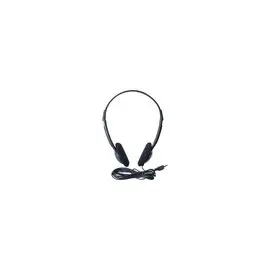 Casque Stereo Eco Jack 3.5 mm noir (5 m) photo du produit