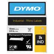 Ruban RHINO DYMO 18484 - 5,5 m x 19 mm - Texte noir sur fond blanc photo du produit