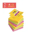 Lot de 6 Notes repositionnables ZNotes Super Sticky 76x76 mm CARNIVAL 4Blocs+2 photo du produit