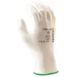 12 paires de gants polyester - blanc - Taille 7 - RG photo du produit